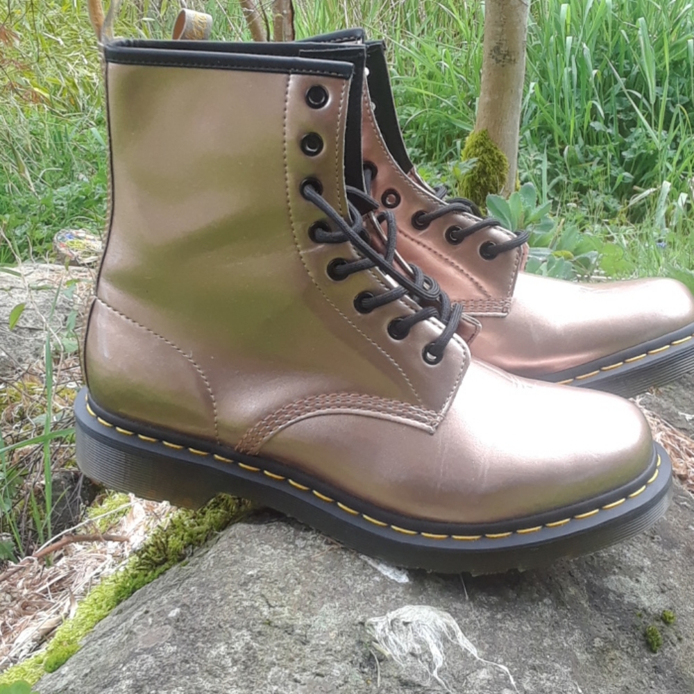 Rose gold Dr. Martens
